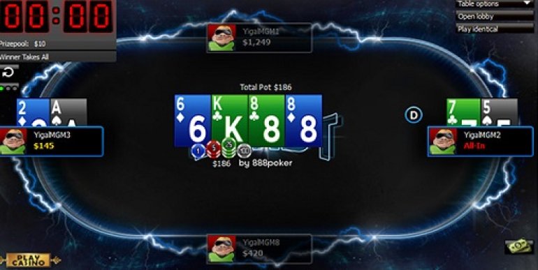 888Poker BLAST timer